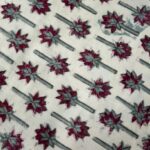 Cream Geometric Floral